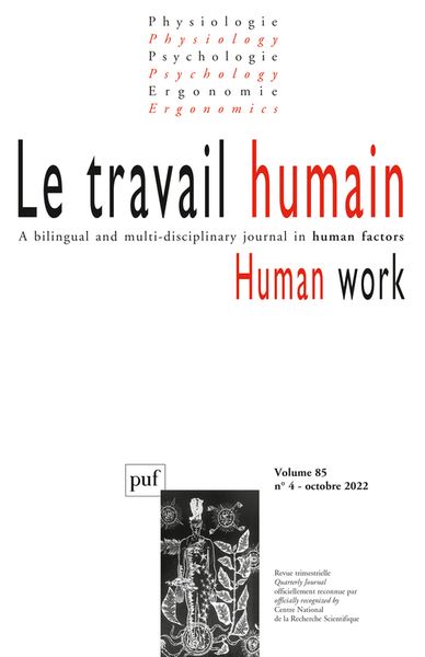 Travail humain (Le), n° 4 (2022). Varia