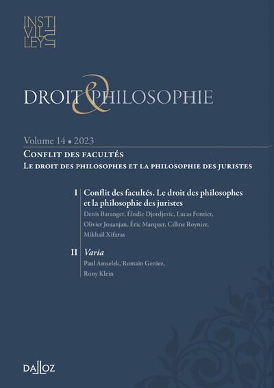 Droit & philosophie : annuaire de l'Institut Michel Villey, n° 14