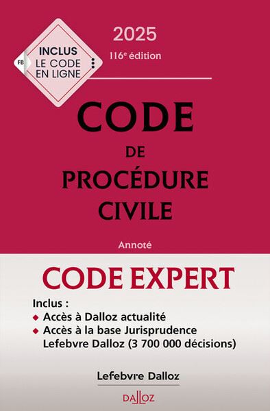 Code de procédure civile 2025 - Expert