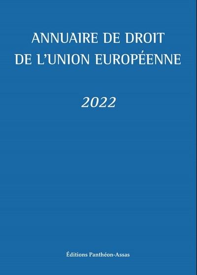 Annuaire de droit de l'Union européenne 2022