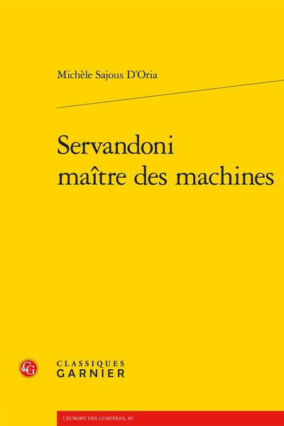Servandoni : maître des machines