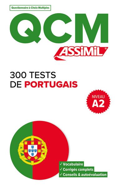 300 tests de portugais : niveau A2 : QCM