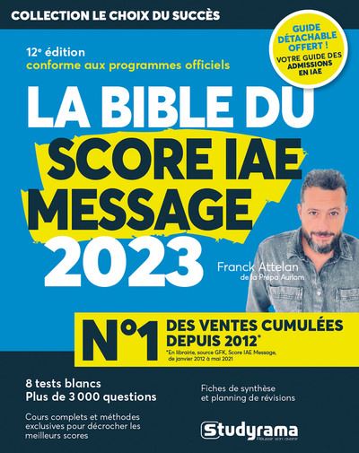 La bible du Score IAE Message : 2023