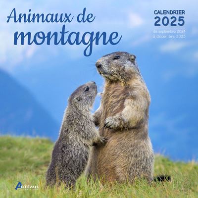 Animaux de montagne : calendrier 2025 : de septembre 2024 à décembre 2025