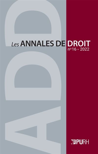 Annales de droit (Les), n° 16